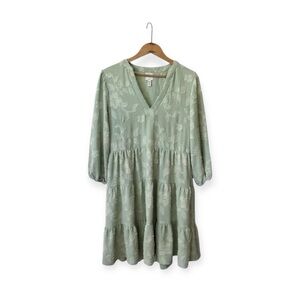 Joie Light Green Textured dress